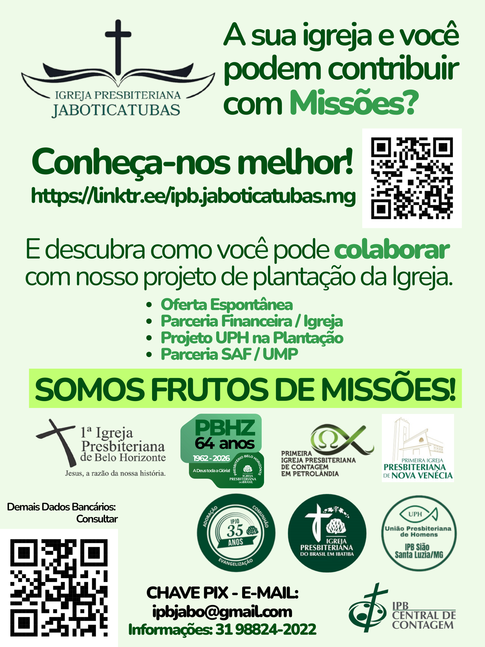 A SUA IGREJA E VOCÊ PODEM CONTRIBUIR COM MISSÕES?